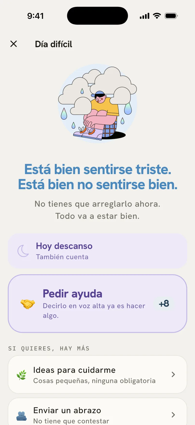 Captura de Poquito: Un lugar para el día que pesa