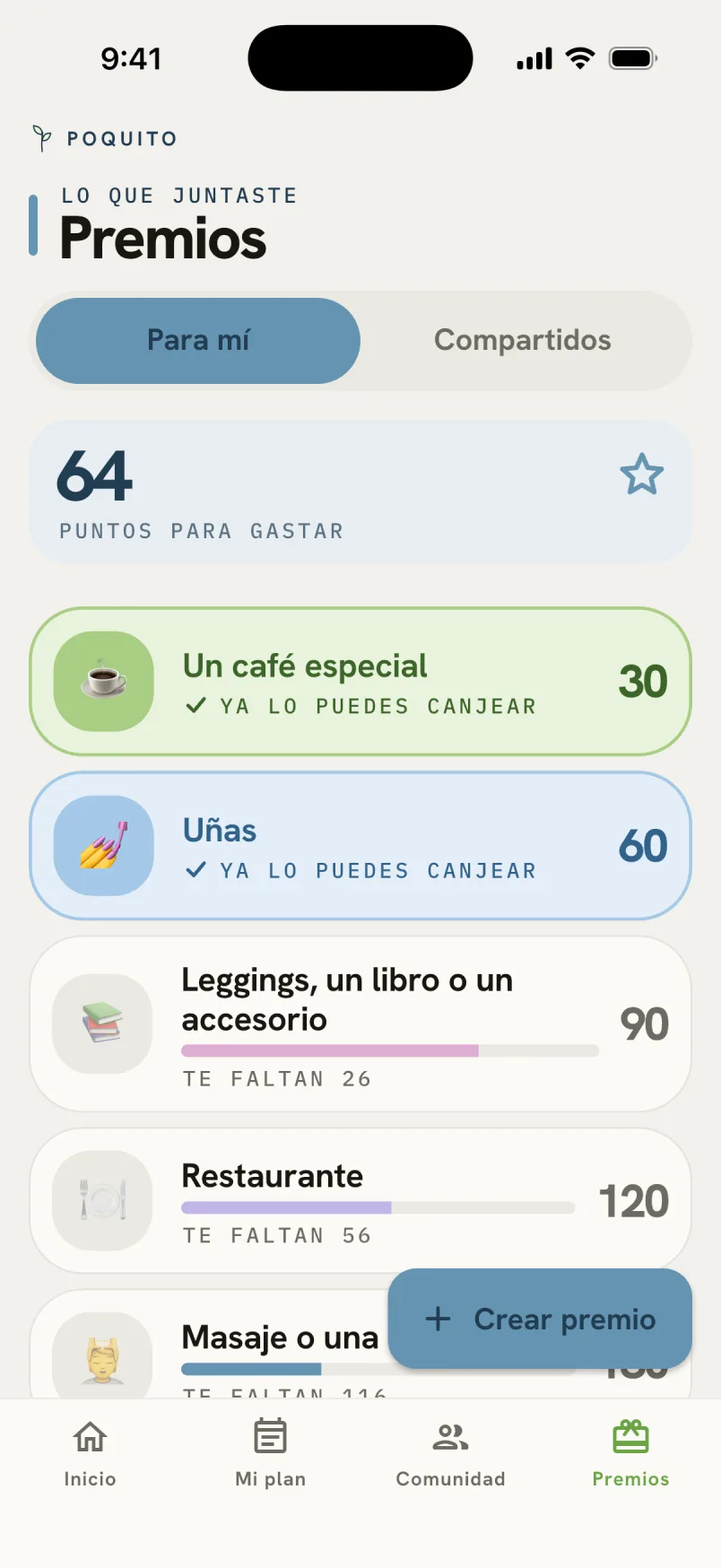 Captura de Poquito: Gustitos que tú creas
